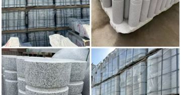 辽源 芝麻白花岗岩挡车柱、隔离柱多少钱