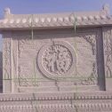 辽源 芝麻白花岗岩屏风，照壁，影壁